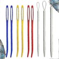 thumbnail image 4 of 9pcs Bent Tip Tapestry Needles and Wool Needles Large-Eye Aluminium Needles for Sewing Knitting, 4 of 4