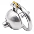 thumbnail image 2 of Chastity Cage Men Metal Sissy Lockable Chastity Belt Male Bondage Bdsm Cock Cage Penis Rings Adults Couple Sex Toys For Man, 2 of 5