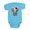 Turquoise, variant on CafePress - Red Day Of The Dead Sugar Skull Baby Elephant Body - Cute Infant Bodysuit Baby Romper - Size Newborn - 24 Months