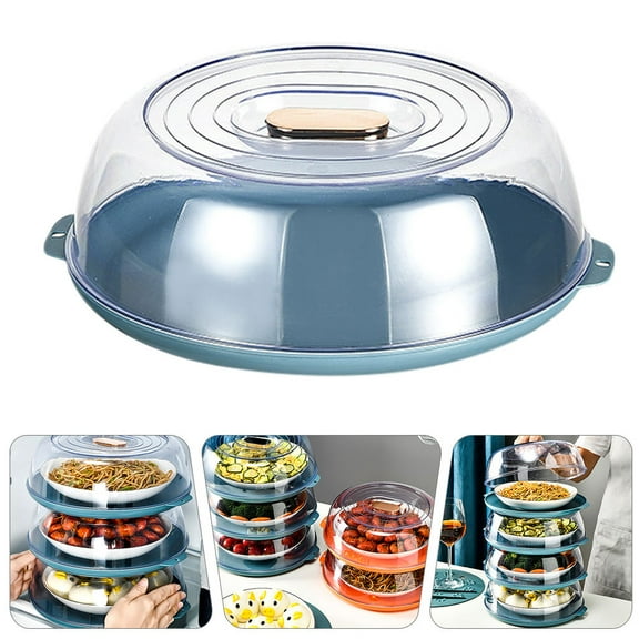 LITINKIMI Practical Food Cover Blue 1Set 10.6x10.6in