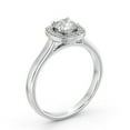thumbnail image 2 of Meryn Jewel Cushion Cut 1.7 Ct Diamond Wedding Ring - 14K White Gold Plated Engagement Band - Halo Style Bridal Ring for Women's - Prong Setting Jewelry Gift, 2 of 3