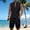 Black, variant on Mens Linen Sets 2 Piece Outfits Lace up Sleeveless Shirt and Medieval Viking Pirate Shorts Set Vacation Outfit for Men Summer Beach Suits Big and Tall Size S-3XL White