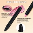 thumbnail image 4 of Eyeshadow Shimmer Stick,2 In 1 Dual-Ended Cream Eyeshadow Stick,Retractable and Blendable Eye Shadow Stick for Long-Lasting Colorful Eye Makeup, 4 of 6