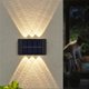 thumbnail image 2 of 1pc Solar Waterproof Wall Light For Outdoor Decoration, 6 LED Lights, Wall Light For Courtyard, Street, Landscape, Garden, 2 of 4
