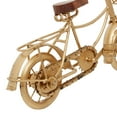 thumbnail image 5 of 11"W, 8"H Gold Metal Bike Sculpture with Wood Accents, by DecMode (2 Count), 5 of 8