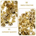 thumbnail image 3 of OULII 100Pcs Bauble Caps in Golden Plastic for Christmas Tree Decoration DIY Decoration Schools, 3 of 8