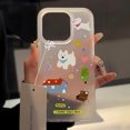 thumbnail image 2 of Cute Cartoon Puppy Phone Case For iPhone 11 12 13 14 16 15 Pro Max Plus Funda iPhone 13 12 Mini Shockproof Soft Silicone Cover AQ85 For iPhone 14 Plus, 2 of 6