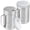 Silver, variant on Metal Salt Pepper Dredge Shakers - With Handle - Seasonings Spice Shakers With Holes and Lids - 10 Ounce, 2pcs | Style: Medium