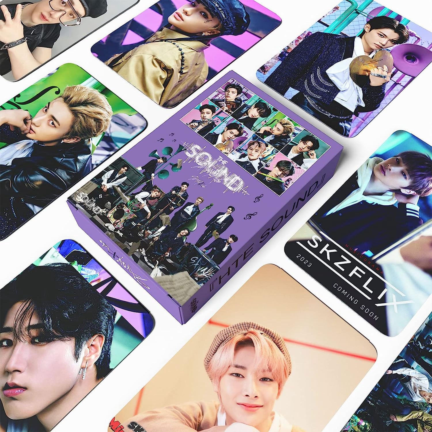 Stray Kids The Sound 55 PCS Photocards New Album Kpop Merchandise Lomo Card Set Gift for Fans, Party, Decoration, Birthdays