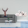 thumbnail image 2 of Adorno de cabeza de ciervo, estatua de cisne, artesanía de resina, figura de animal, decoración del hogar, adorno decorativo para mesita de noche, esc, 2 of 8