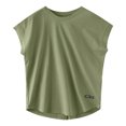 thumbnail image 3 of Bovxnpu Summer Short Sleeve T Shirts Pullover Top Undershirt Crew Neck Back Cutout Casual T Shirt Soft Trendy Summer Tops (Women's or Women's Plus), 3 of 6