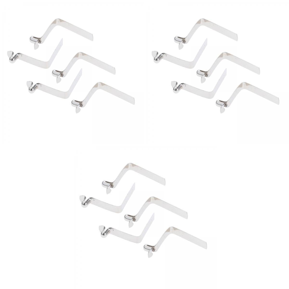 15x paddle Tent Locking Push Button Clips Stainless Steel Single Button