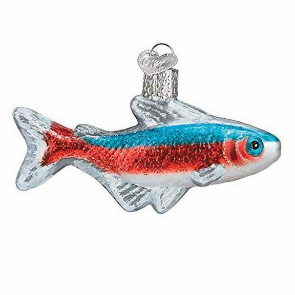 Old World Christmas Glass Blown Ornament, Tetra Fish (#12548)
