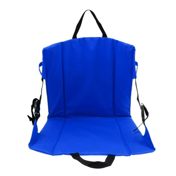 Coussin de Siège Pliable Portable pour le Camping Gradin Pique-Nique Sport Bleu