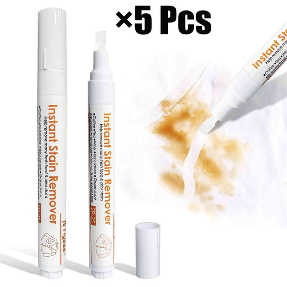 5pcs Stain Detergent Pen,For The Bleach Of Clothing,More Effective Stain Removal Of Travel Necessities