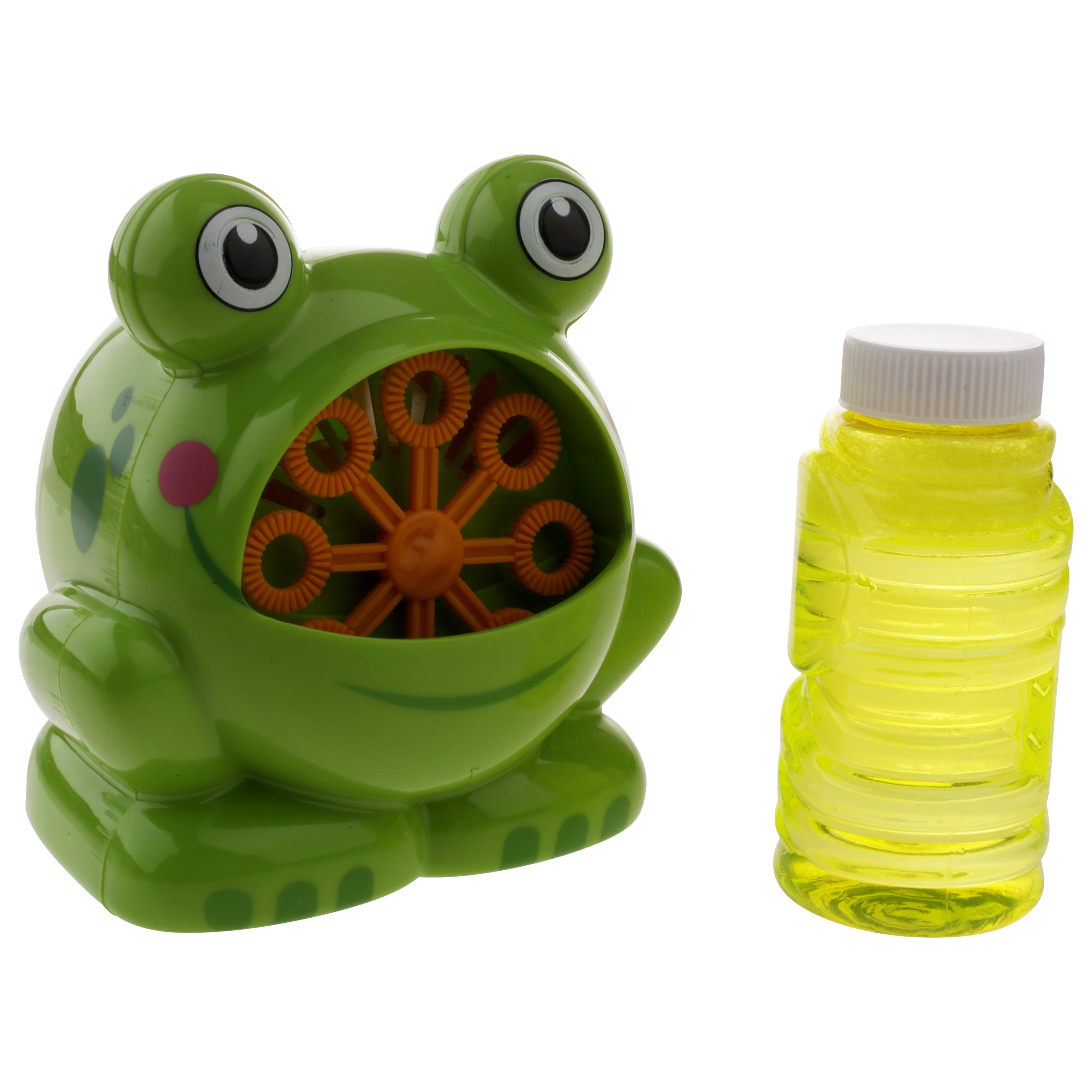 Portable Frog Automatic Bubble Blower Making Machine Camping Picnic Toys 