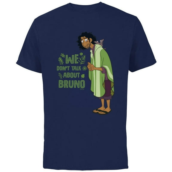 Disney Encanto We Don’t Talk About Bruno - Short Sleeve Cotton T-Shirt for Adults – Customized-Navy
