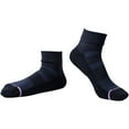 thumbnail image 2 of Women's Dr. Motion Everyday Compression Quarter Socks Color: Black Gray Size: N/A, 2 of 4