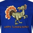 thumbnail image 4 of Inktastic Happy Thanksgiving Dinosaur Long Sleeve Youth T-Shirt, 4 of 5