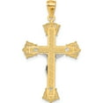 thumbnail image 4 of 14K Two-Tone Crucifix Pendant (35 X 24) Made In United States c4519, 4 of 6