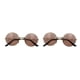 thumbnail image 4 of Gafas de sol Vogacara con Marco de metal dorado y rosa, 4 of 6