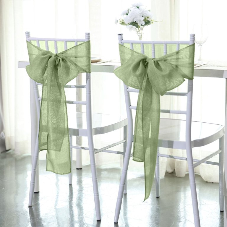 Sage Green Organza Chair Sash