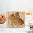 thumbnail image 4 of Christmas Decorations Wooden Cookie 3D Baking Embossing Craft Decorating Baking Tool Suitable for Easter Valentine's Day Christmas Kitchen Diy (Rabbit 10 * 10 * 2Cm), 4 of 8