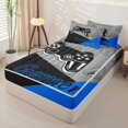 thumbnail image 2 of Erosebridal 3D Game Pad Print Zipper Twin Comforter Sets with Fitted Sheet and 2 Pillowcases,Modern Video Games Zipper Bedding Set For Boys,Gamepad Reversible,4pcs, 2 of 7