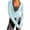 A348 Blue, variant on Wrap Front Cover Up for Women Long Sleeve Cardigan Tops with Tie, Stretchy Activewear Shirt, Solid Color Open-Front Yoga Comfortable Shirts