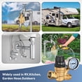 thumbnail image 6 of Nilight RV Water Pressure Regulator for RV Camper, Adjustable Handle Water Pressure Regulator Valve with Gauge and Inlet Screen Filter, Brass Lead-free Reducer Valve Filter for Camper Travel Trailer, 6 of 7