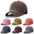 thumbnail image 2 of Unisex Children Casual Solid Baseball Hat Adjustable Washed Baseball Cap, 2 of 2
