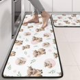 thumbnail image 2 of Kitchen Rugs Sets Of 2,White Highland Cow Pattern Anti Fatigue Kitchen Mat Rugs Non Slip Washable,Decorative Kitchen Floor Mats for Kitchen,Sink,Laundry,17"x47"+17"x47", 2 of 5