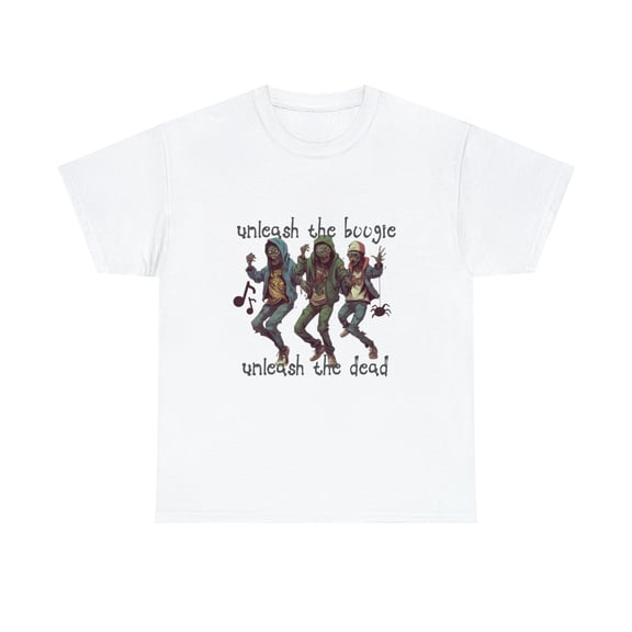 Unleash the Boogie Unleash the Dead Unisex Heavy Cotton Tee