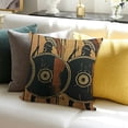 thumbnail image 3 of SHANXI  Ancient Greek Pillowcase Black-Figured Greek Warrior with Spear and Shield 20x20in, 3 of 5