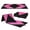 Black Pink, variant on Folding Exercise Mat 4-Panel, PU Leather Gym Mat with Hook & Loop - 10x4x2 ft