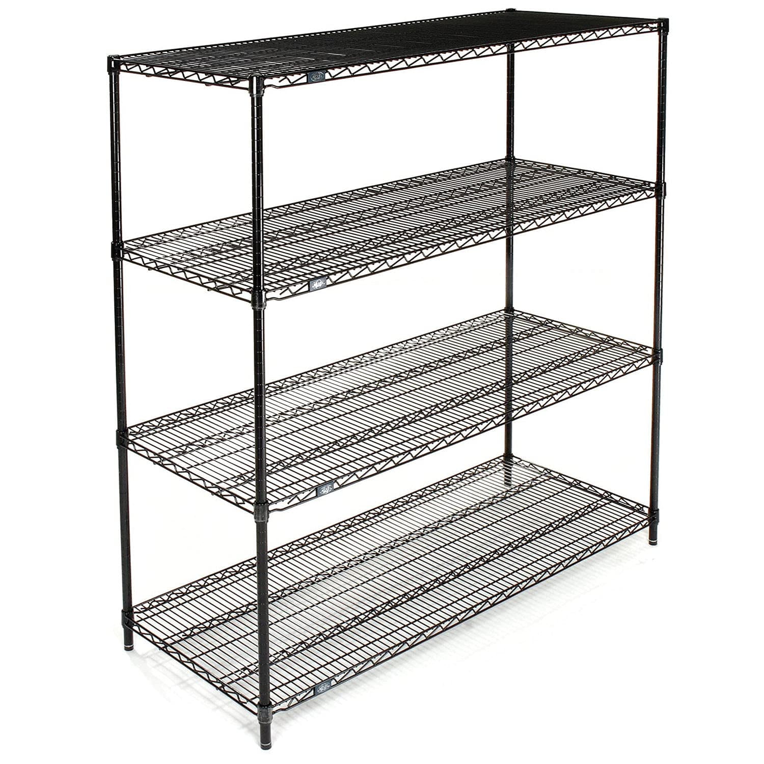 Global Industrial 18607B Nexel Black Epoxy Wire Shelving, 60 x 18 x 74 in.
