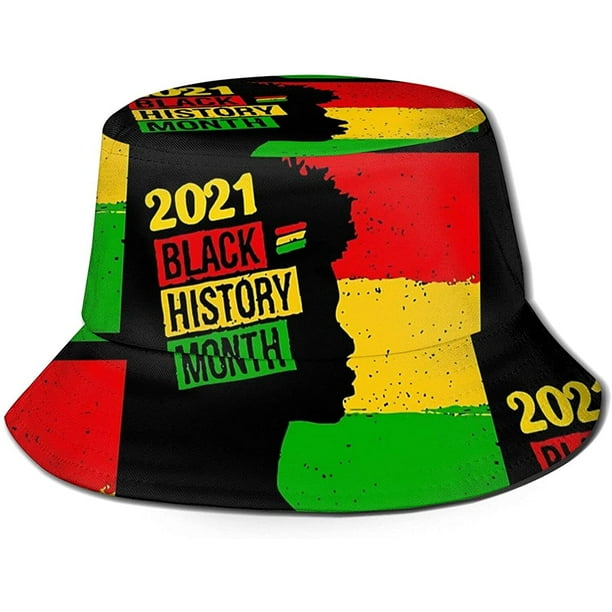 Black History Month Bucket Hat Summer Hat Sun Uv Protection Foldable  Fisherman Hat Fashion Cap for Women Men Unisex 