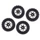 thumbnail image 2 of Neumáticos de coche 1/10 RC Hugo 4 llantas de carreras negras para piezas de camión HSP HPI, 2 of 6