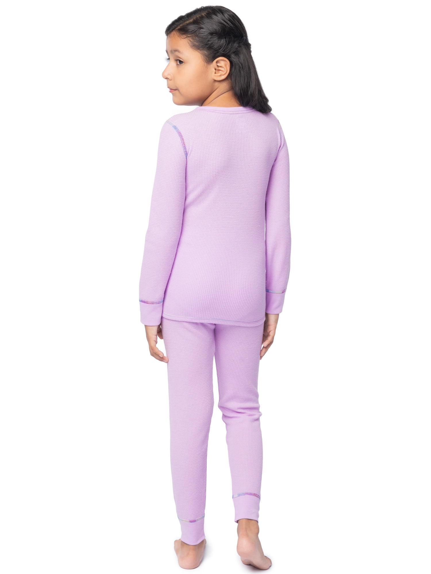 Athletic Works Boy's & Girl's Waffle Thermal Underwear Crew Top & Bottom Set, Sizes XS-XXL
