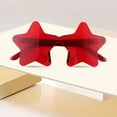 thumbnail image 3 of Frameless Star Shaped Sunglasses Transparent Candy Colored Party Glasses for Festive Events and Celebrations, 3 of 4