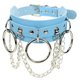 thumbnail image 1 of Joyería gótica-Gargantilla de cuero ajustable Collar gótico para mujer-PU O forma Punk Rock negro Collar suave cadena gargantilla Cosplayer Sailing Electrónica, 1 of 4