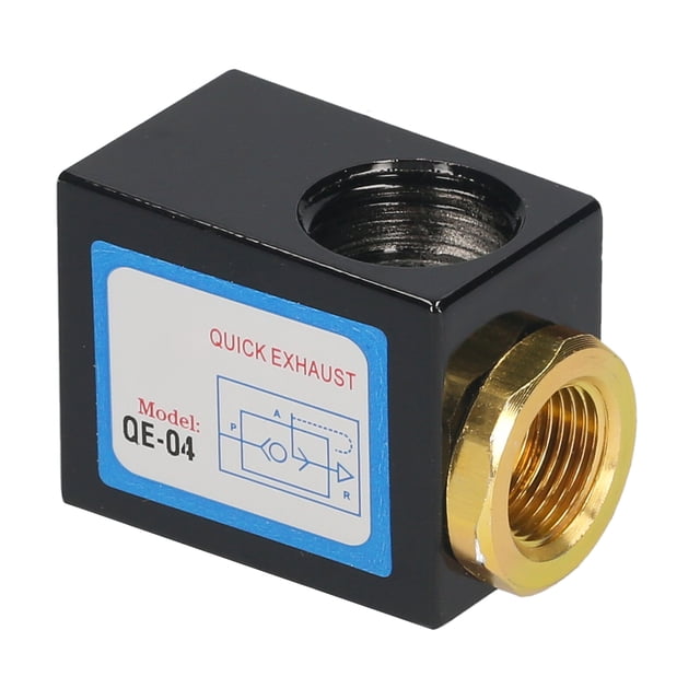 Válvula de escape Irfora Válvula de escape rápida de 1/2 pulgada Válvula de control de flujo de aire neumática unidireccional Aleación de aluminio Irfora Válvula de escape