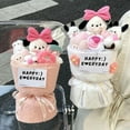thumbnail image 4 of Kawaii Sanrio Bow Knot Pochacco Plush Toy Dolls Bouquet Flower Girls Creative Valentine's Day Cartoon Graduation New Year Gifts, 4 of 10