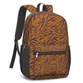 thumbnail image 2 of 17 Inch Lightweight Backpack,PVC Waterproof Oxford Fabric, Ergonomically Designed, with Large Capacity, Leopard Animal Pattern, 2 of 5