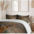 thumbnail image 6 of Ambesonne Dog Duvet Cover Sets, Young German Shepherd Autumn, 2-King, Sepia Grey, 6 of 7