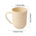 thumbnail image 3 of CaiYueKe Plastic Drinking Cup with Handle, Striped Household Mouthwash Cup, Creative Bathroom Cup, Durable Food Grade Cup for Daily Use, Easy Clean Dishwasher Safe, 3 of 7