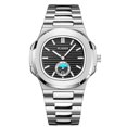 thumbnail image 1 of Reloj de hombre de acero inoxidable resistente al agua luminoso casual reloj de cuarzo para hombre, 1 of 6