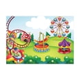 thumbnail image 1 of Ambesonne Circus Jigsaw Puzzle, Circus and Theme Park, Heirloom-Quality Fun Activity for Family Durable Cardboard, 1000 pcs, Multicolor, 1 of 5
