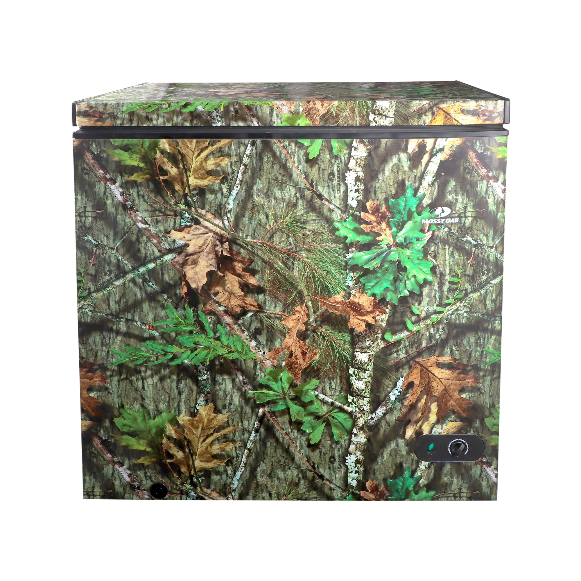 Mossy Oak 7 Cu Ft Chest Freezer, Camouflage – Manual Defrost Freezer for Garage, Hunting, Game Meat Storage, Outdoor Storage