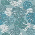 thumbnail image 1 of Ahgly Company Machine Washable Indoor Square Transitional Aquamarine Stone Green Area Rugs, 5' Square, 1 of 7